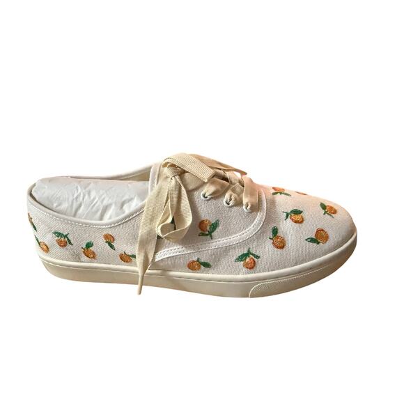 Soludos Embroidered Citrus Canvas Sneakers. Size US 10. NWT - Picture 4 of 6